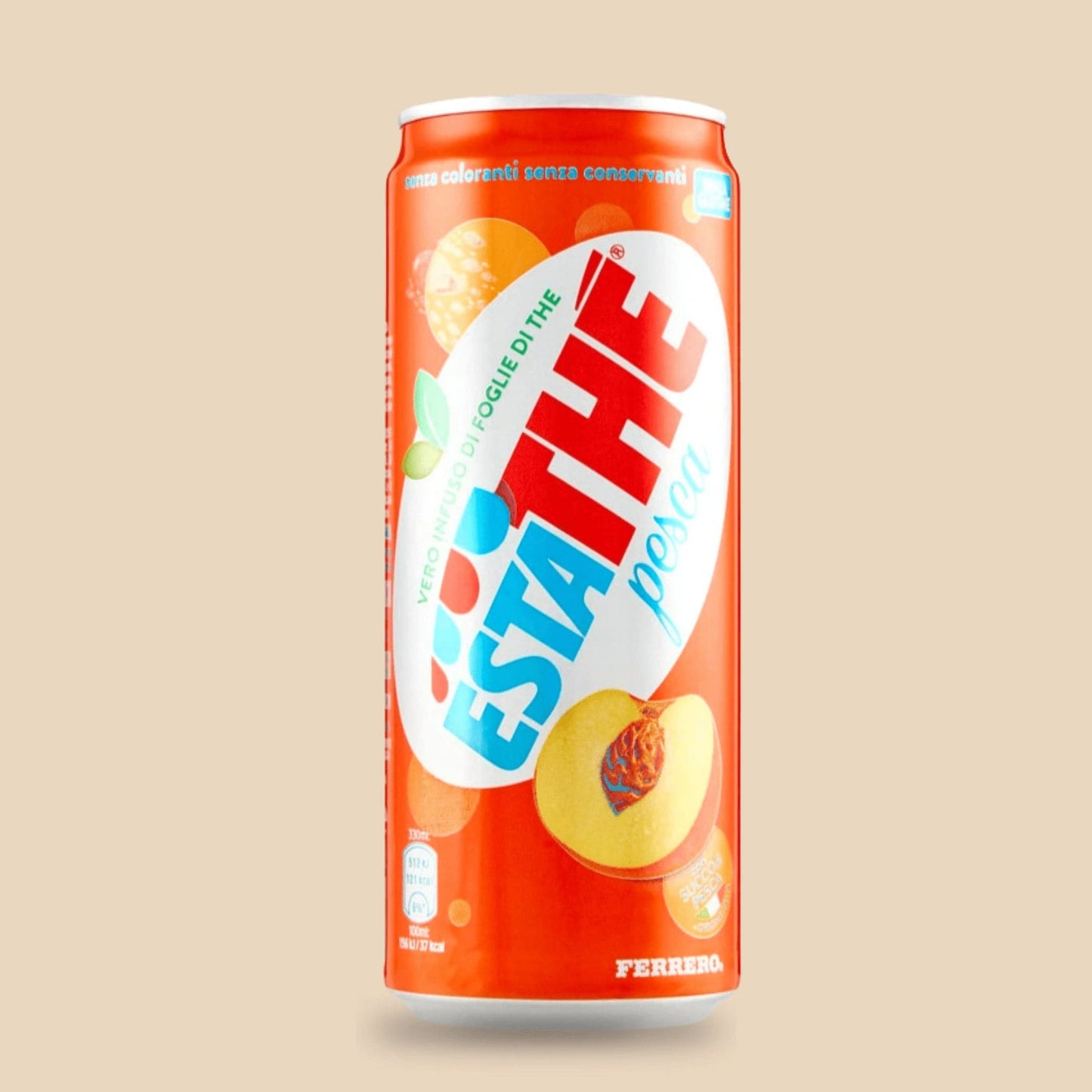 Canette thé glacé italien Estathe pesca