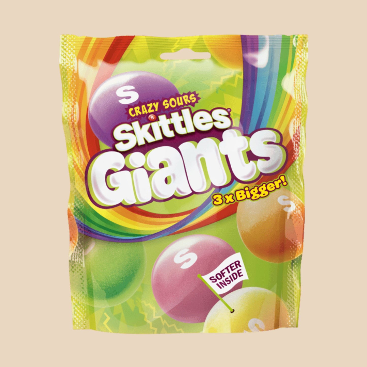 Skittles Giants Crazy Sours 3 x Bigger