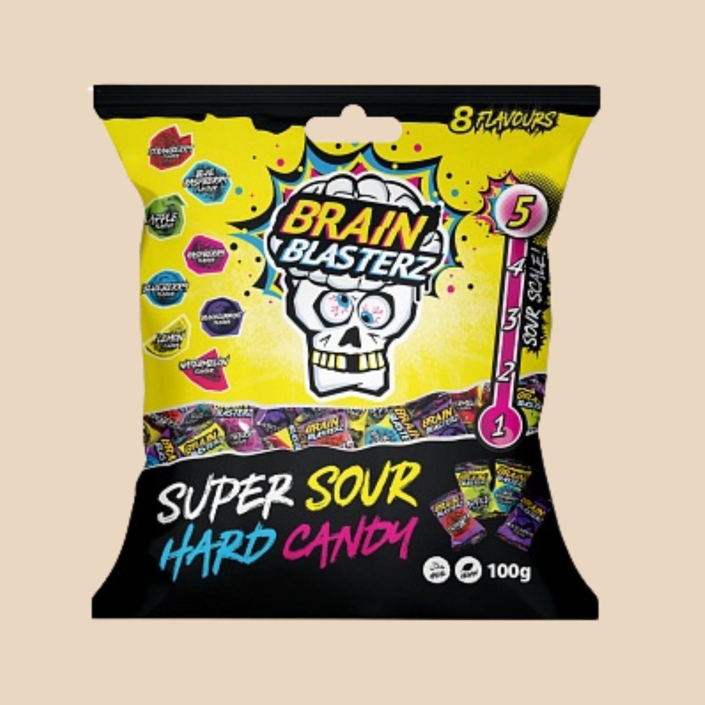 Brain Blasterz Super Sour Hard Candy