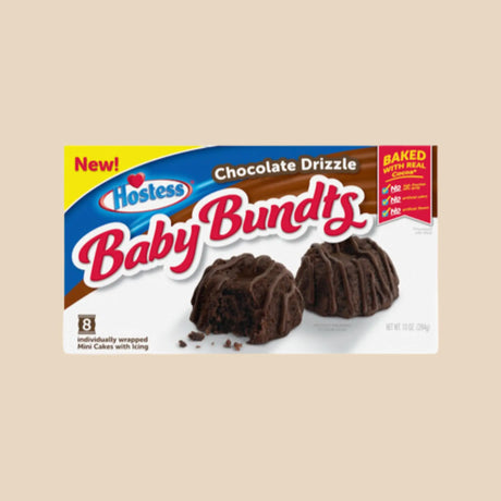 Hostess Baby Bundts Chocolate Drizzle