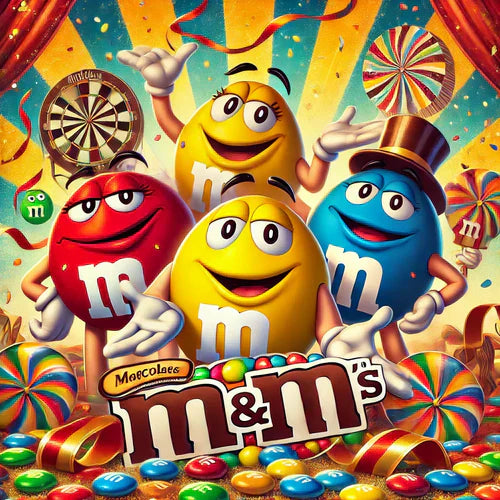 Mascottes M&M's souriantes et colorées
