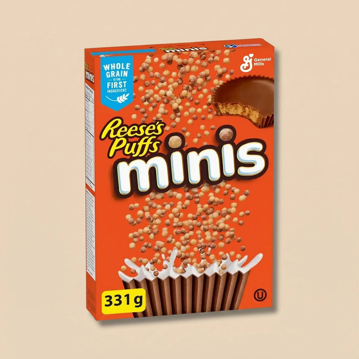 Reese's Puffs Minis 331g — céréales mini chocolat-cacahuète importées USA