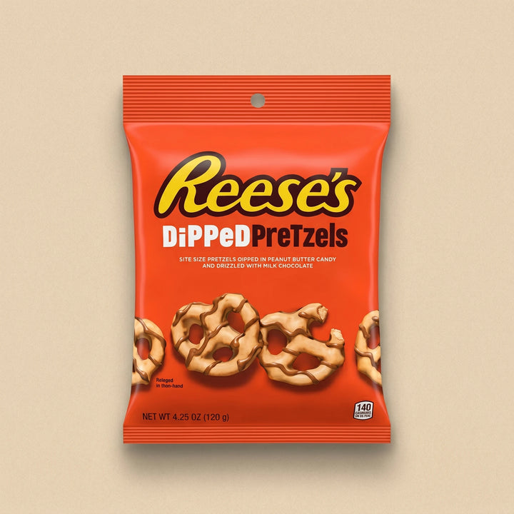Reese's Dipped Pretzels Peanut Butter 120g — bretzels enrobés chocolat-cacahuète