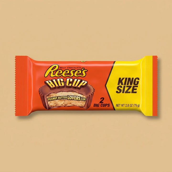Reese's Peanut Butter Big Cup King Size 79g — 2 cups XL importés USA
