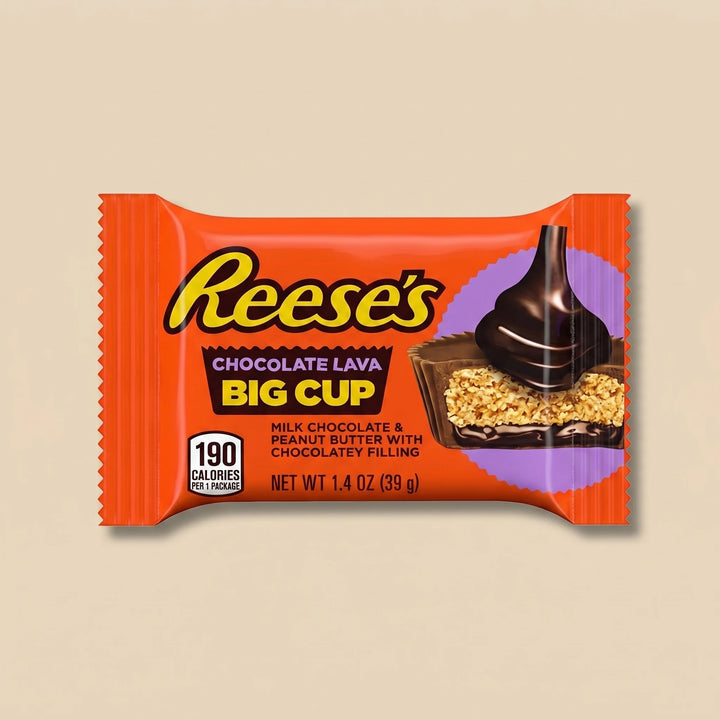 Reese's Big Cup Chocolate Lava 39g — édition cœur fondant chocolat-cacahuète