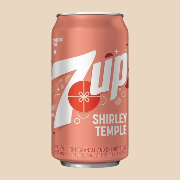 7UP Shirley Temple canette grenadine cerise importée USA