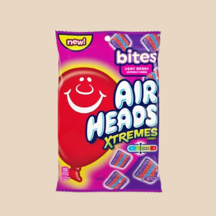Airheads Xtremes Bites Very Berry — Bouchées Acidulées (255g)