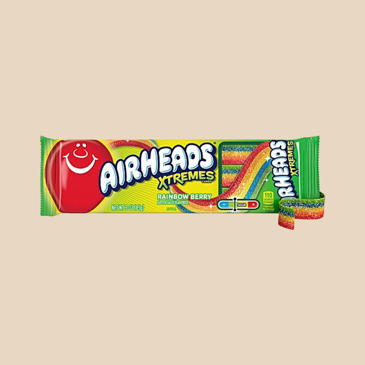 Airheads Xtremes Rainbow Berry — Bonbons Acidulés Arc-en-Ciel (85g)