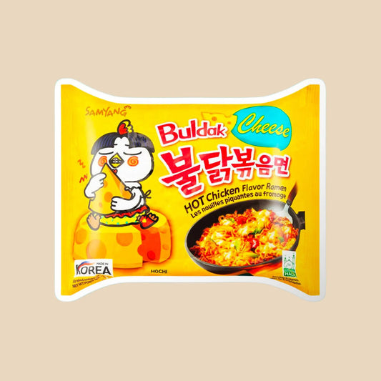 Buldak Cheese Samyang – Nouilles instantanées coréennes au fromage et au poulet épicé