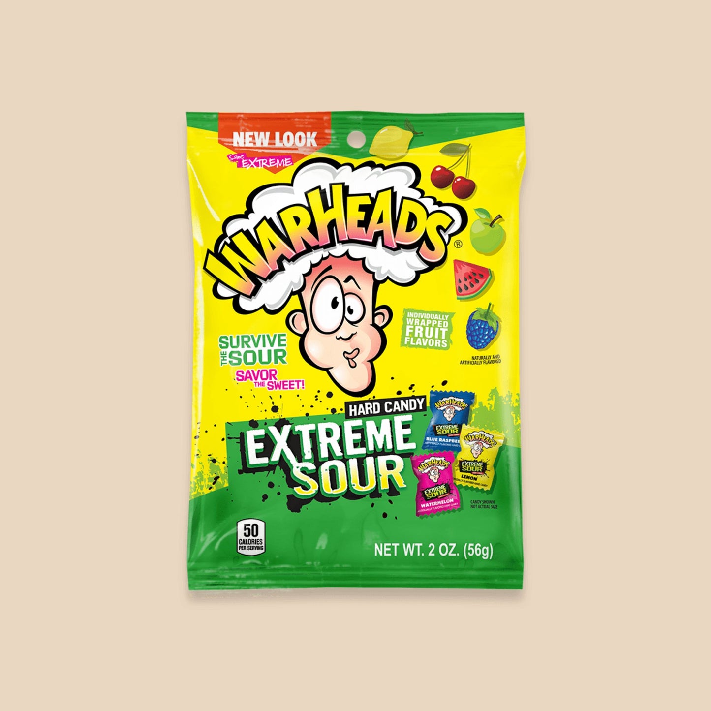 Warheads Hard Candy  Extreme Sour