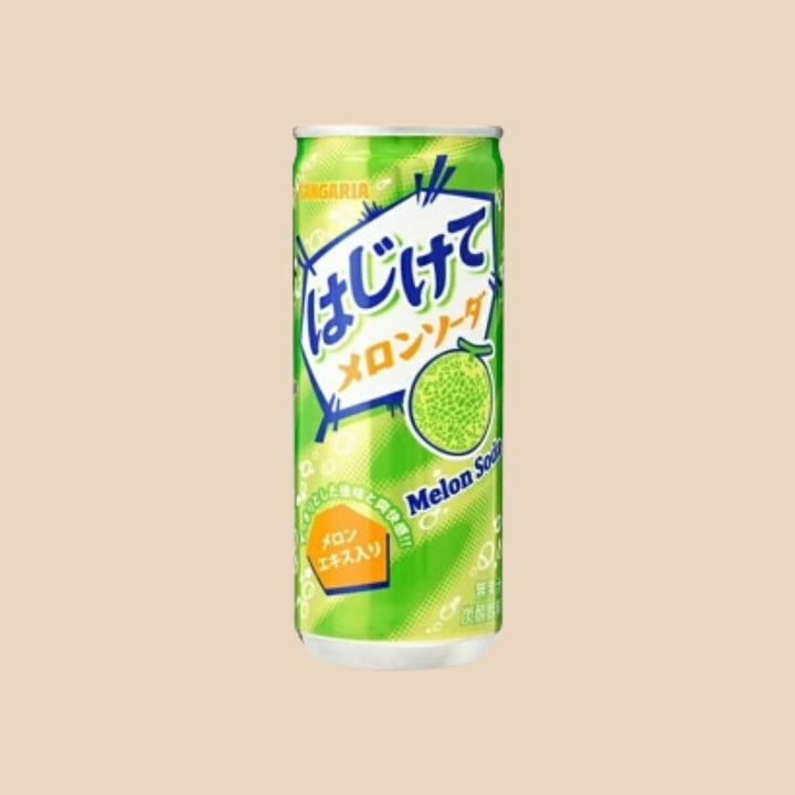 Hajikete Melon Soda canette importée du Japon marque Hajikete