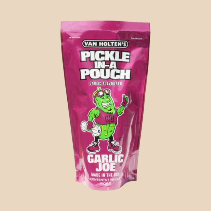 Van Holten's Pickle In-A-Pouch Garlic Joe cornichon ail sachet