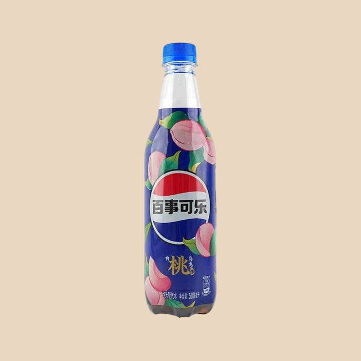 Pepsi White Peach bouteille saveur pêche blanche Pepsi Chine