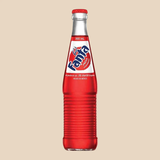 Bouteille en verre Fanta Fraise du Mexique