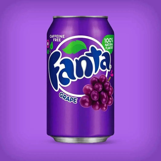 Canette de fanta raisin americain