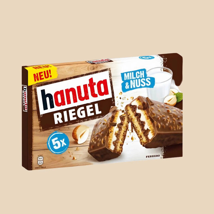 Hanuta Riegel boîte barres gaufrette noisette chocolat Ferrero