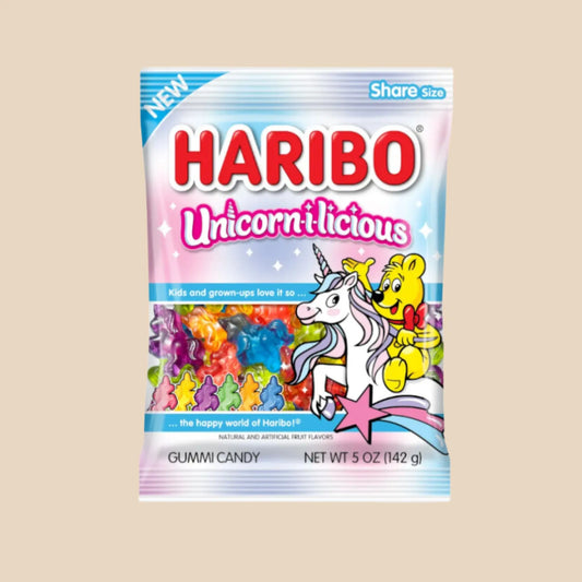 Sachet de bonbon Haribo  Unicorn​-i-licious