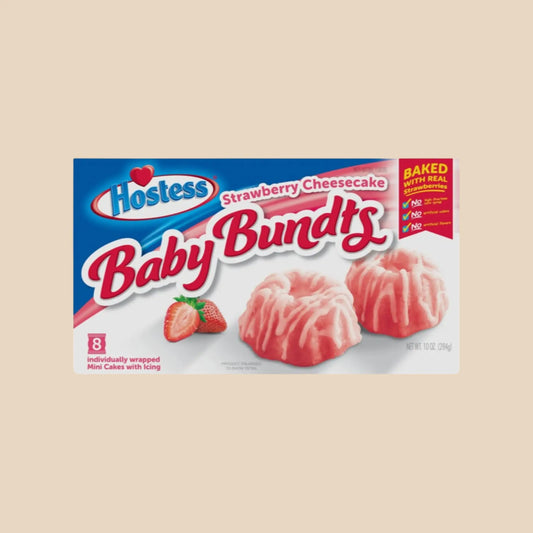 Gâteau Hostess Baby Bundts​ strawberry cheesecake