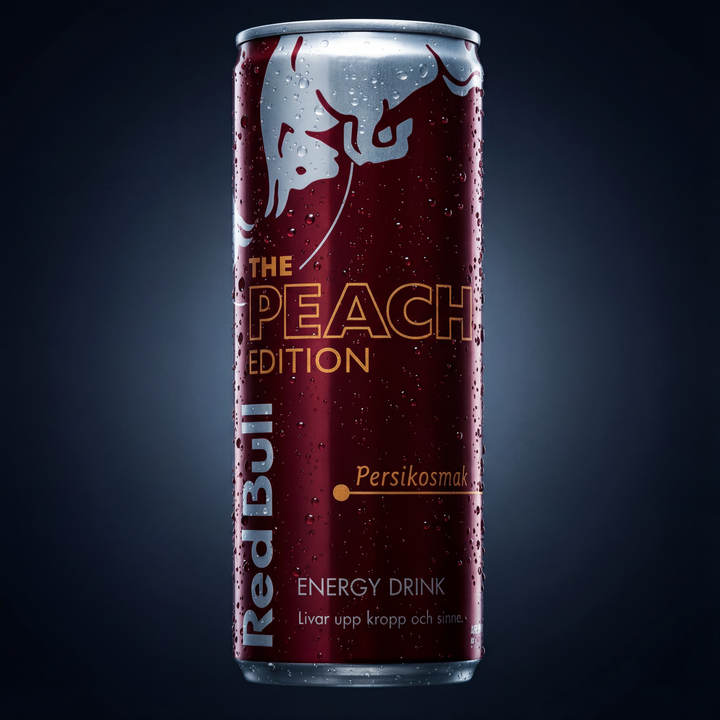 Red Bull Pêche canette 250 ml édition fruitée Red Bull