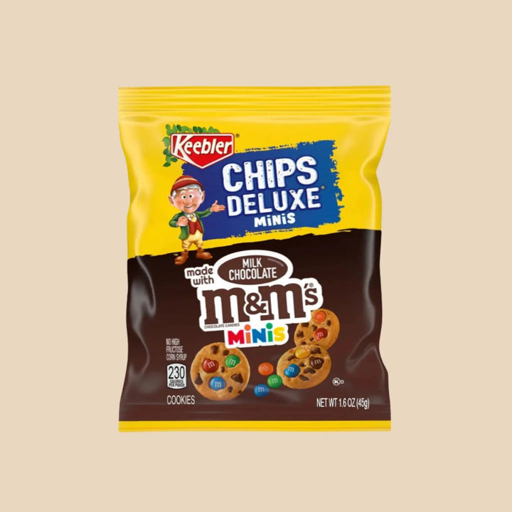 Keebler Chips Deluxe Cookies M&M's Minis format individuel USA