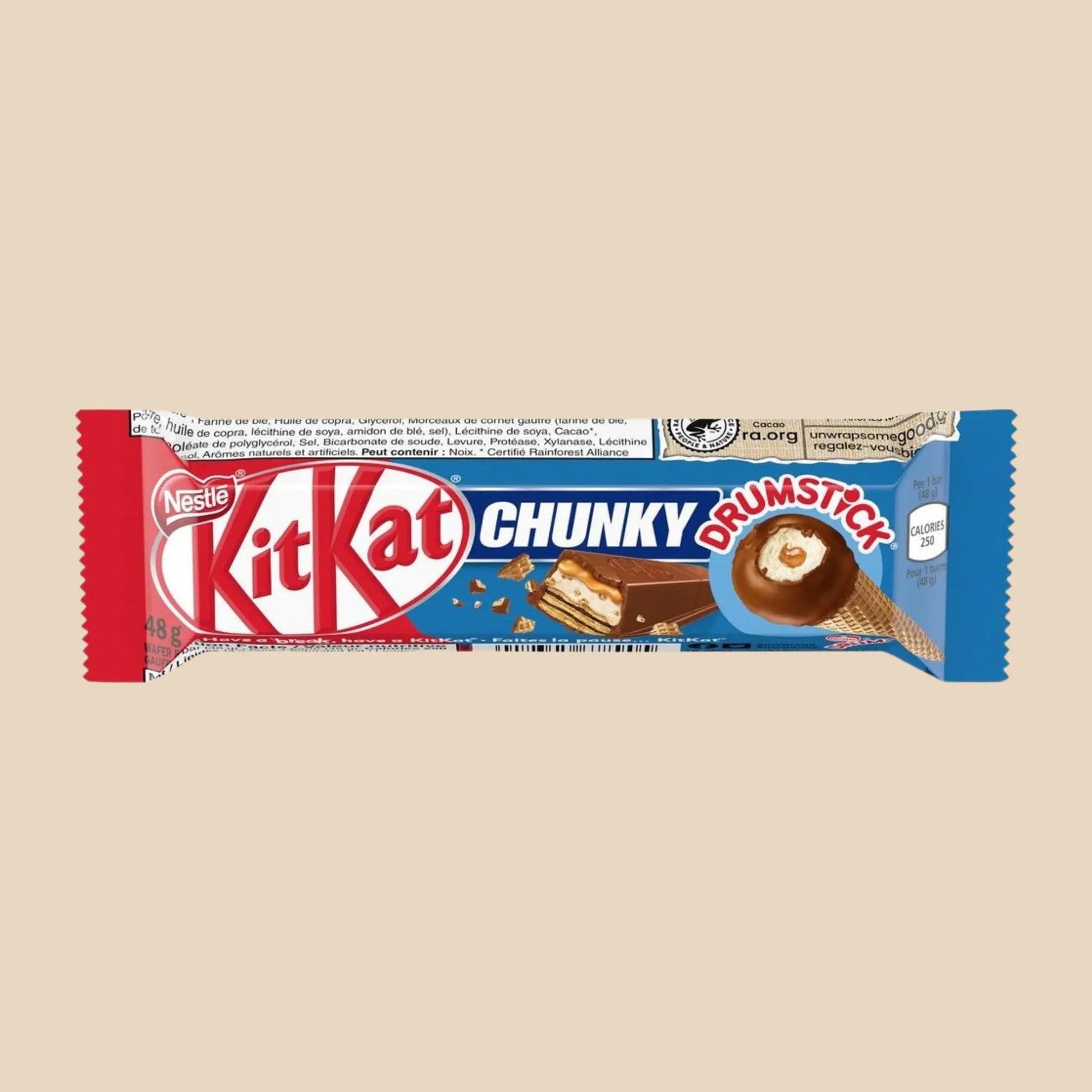 KitKat Drumstick, une barre chocolatée délicieuse avec la saveur du Drumstick.