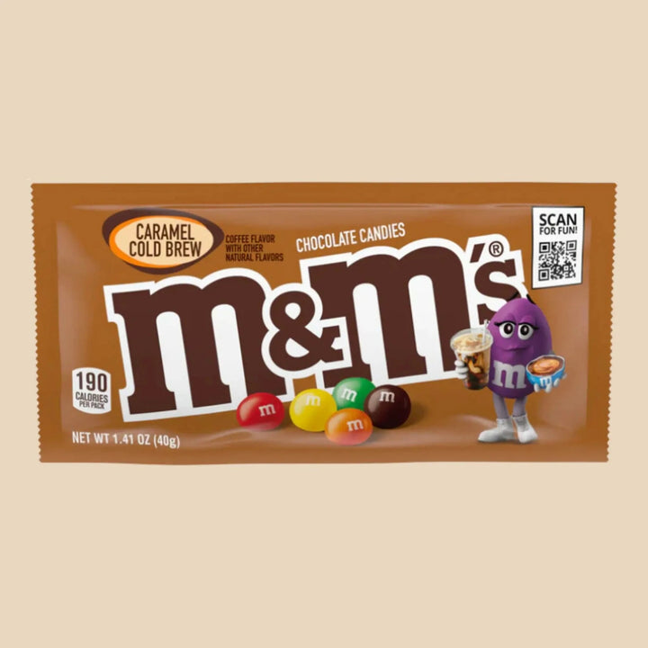 M&M's Caramel Cold Brew sachet importé des USA marque M&M's