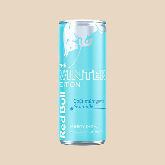 Canette Red bull mûre givrée vanille