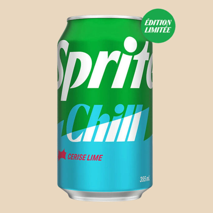Sprite Chill canette cerise citron vert édition américaine Sprite