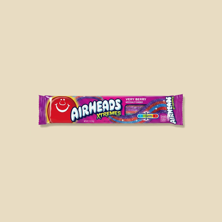 Airheads Xtremes Belts Very Berry — bonbons acidulés importés USA — Lollipop Korner