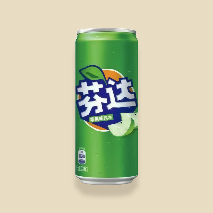 Fanta Apple Chine 330 ml, canette du marché chinois au goût de pomme verte