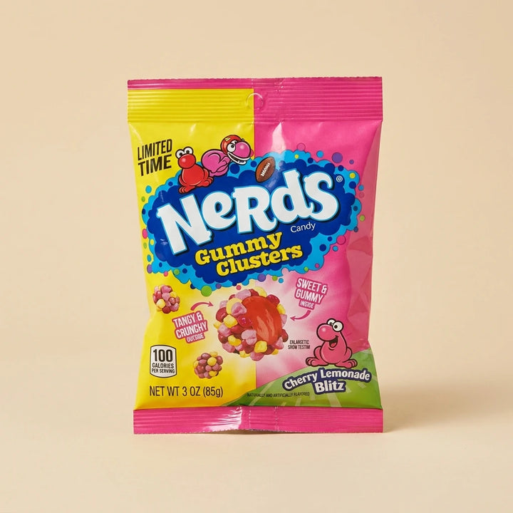 Sachet 85g Nerds Gummy Clusters Cherry Lemonade Blitz — bonbon gélifié importé USA — Lollipop Korner