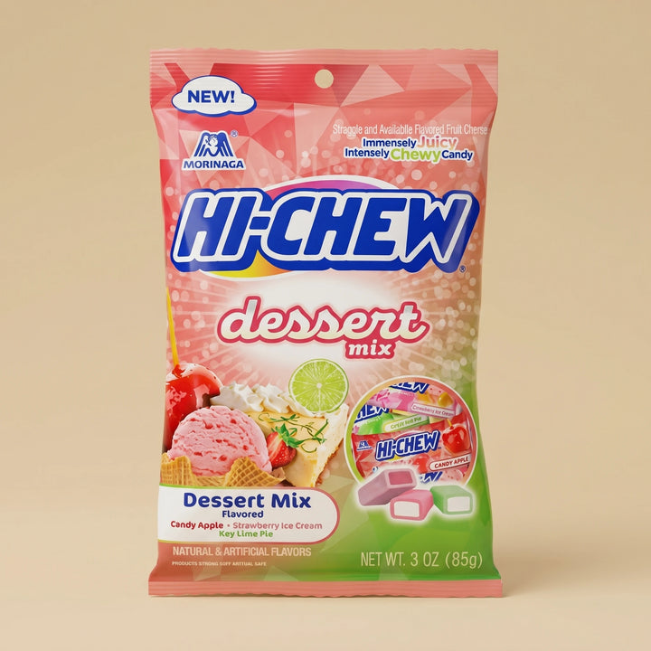 Sachet 85g Hi-Chew Dessert Mix — bonbon japonais à mâcher 3 saveurs dessert — Lollipop Korner