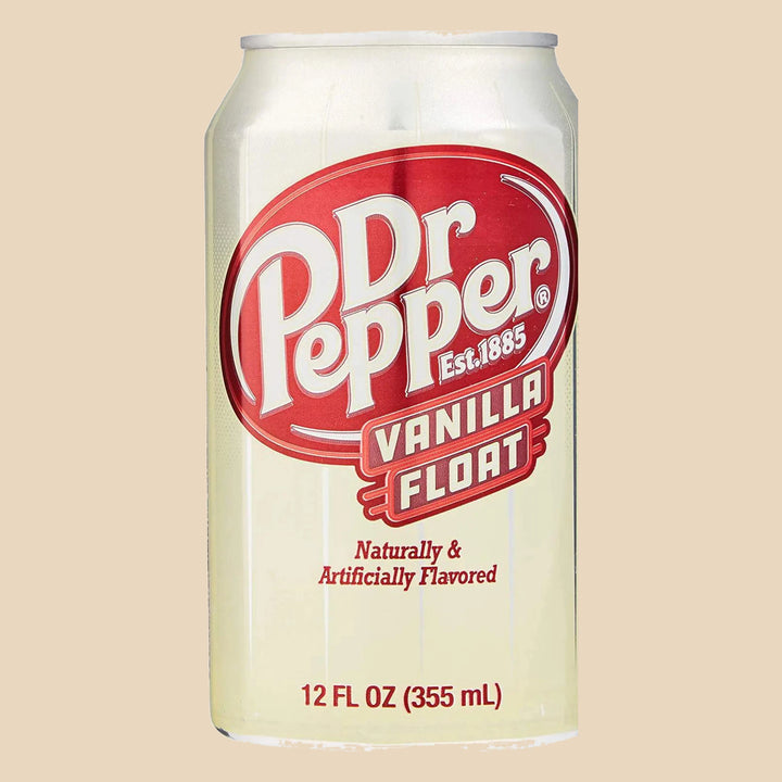 Canette de Dr Pepper Vanilla Float 355 ml, soda saveur vanille des États-Unis