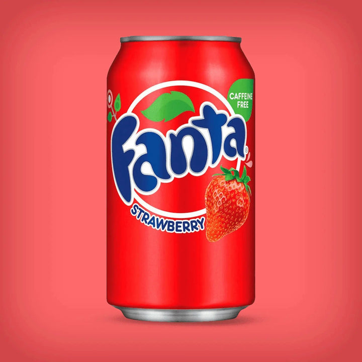 Fanta Strawberry canette importée des États-Unis marque Fanta