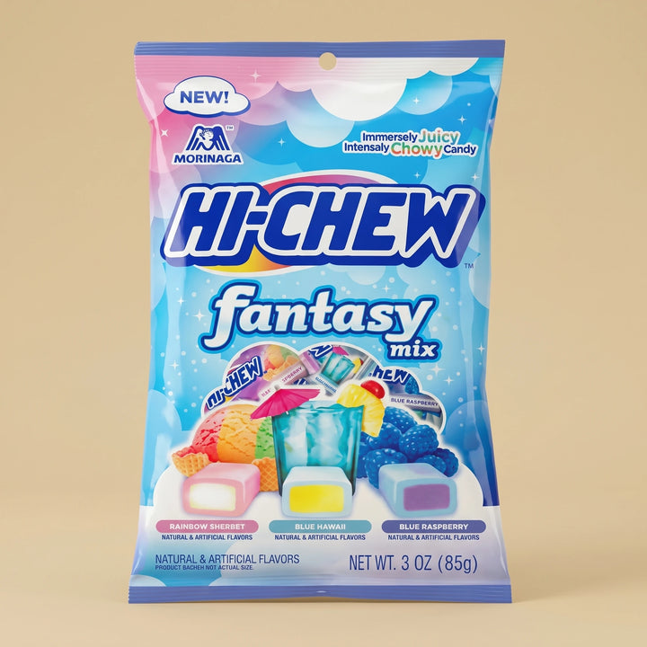Sachet 85g Hi-Chew Fantasy Mix — bonbon japonais à mâcher 3 saveurs fantastiques — Lollipop Korner