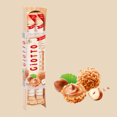 Ferrero Giotto Noisette, pâtisserie aux noisettes, spécialité italienne.