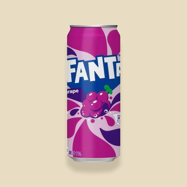 Fanta Grape Japon 500 ml, canette japonaise au raisin