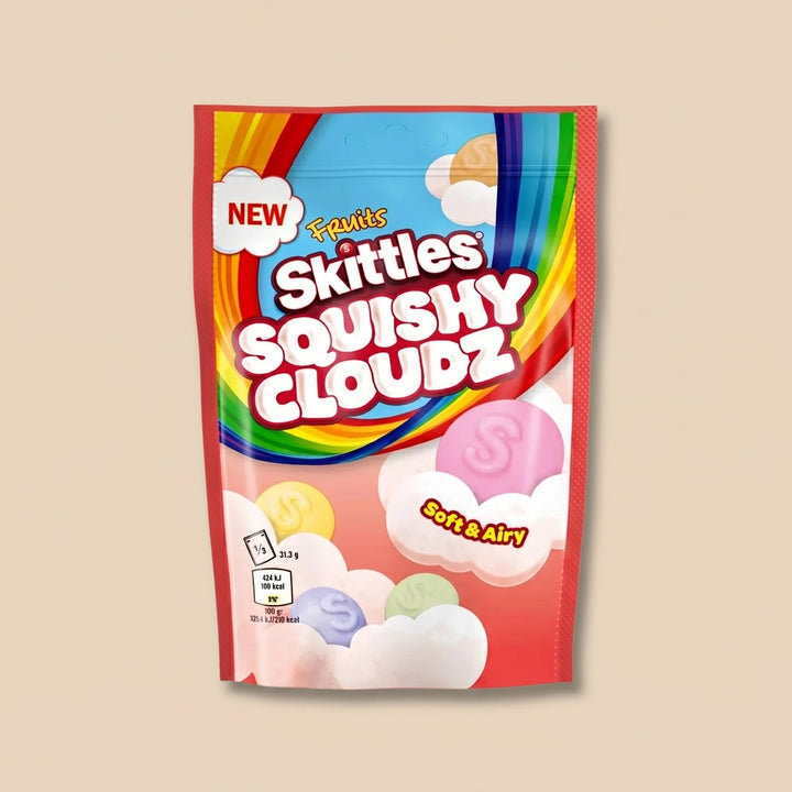 Skittles Squishy Cloudz - bonbons fruités moelleux importés UK - Lollipop Korner