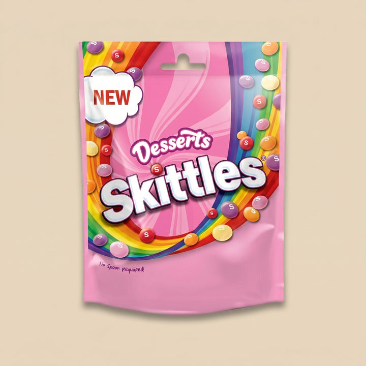 Skittles Desserts 152g - bonbons saveurs desserts édition limitée UK - Lollipop Korner