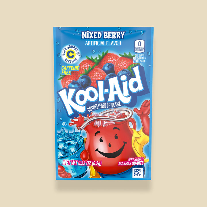 Sachet Kool-Aid Mixed Berry de 6,2 g, boisson en poudre aux baies