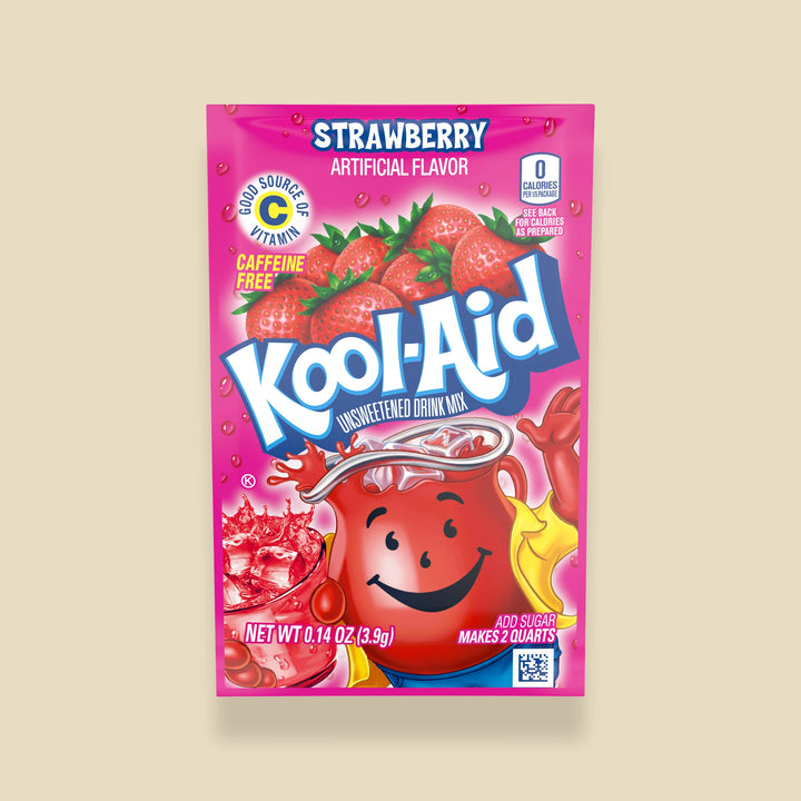 Sachet Kool-Aid Strawberry de 3,9 g, boisson en poudre à la fraise