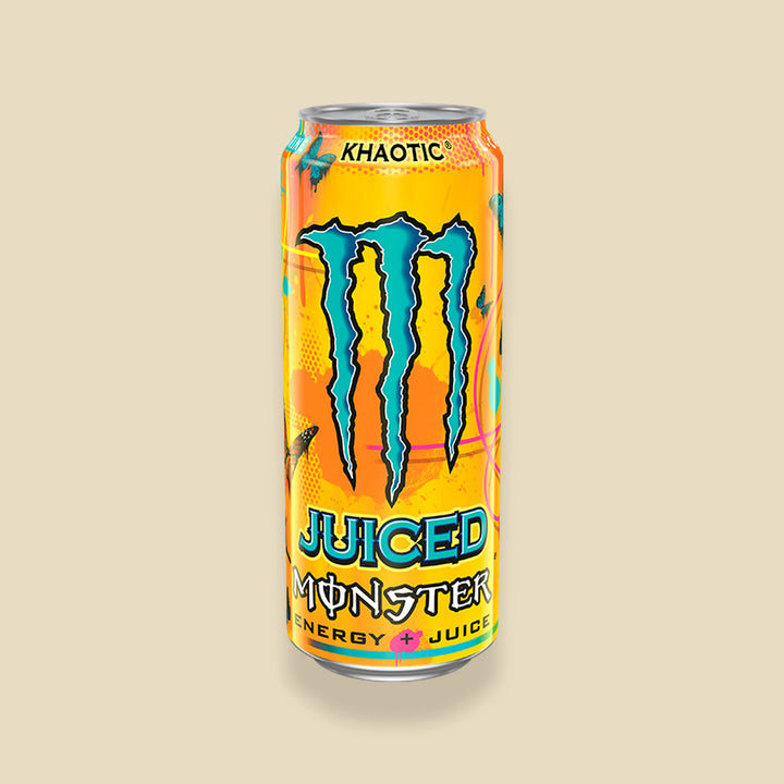Canette 500 ml Monster Juiced Khaotic — energy drink agrumes importé — Lollipop Korner