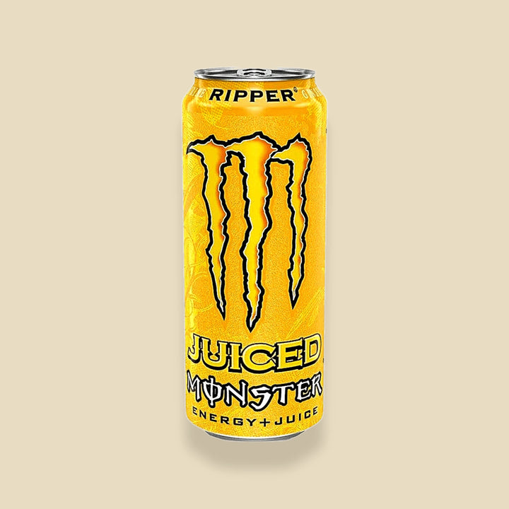 Canette 500 ml Monster Juiced Ripper — energy drink fruits du verger importé — Lollipop Korner