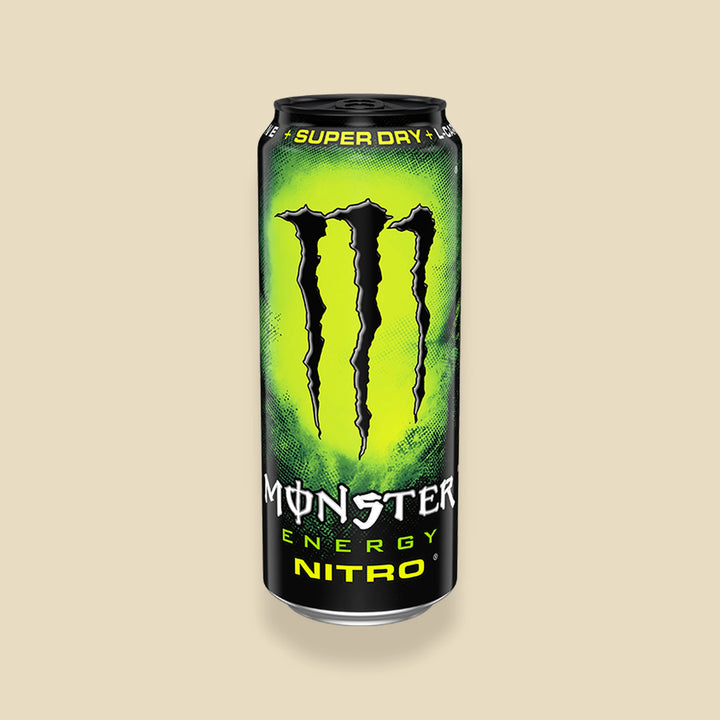 Canette 500 ml Monster Nitro Super Dry — energy drink à l'azote importé — Lollipop Korner