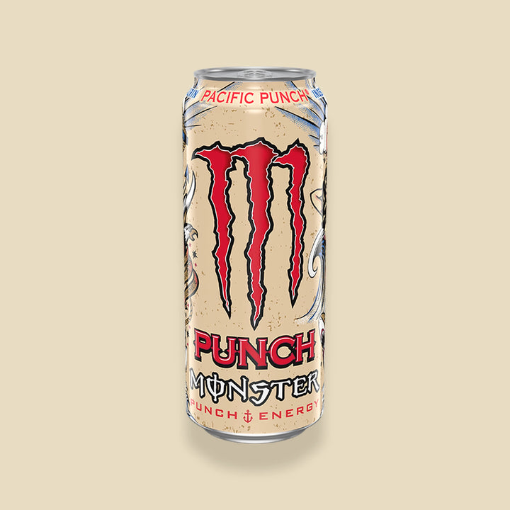 Canette 500 ml Monster Pacific Punch — energy drink punch aux fruits importé — Lollipop Korner