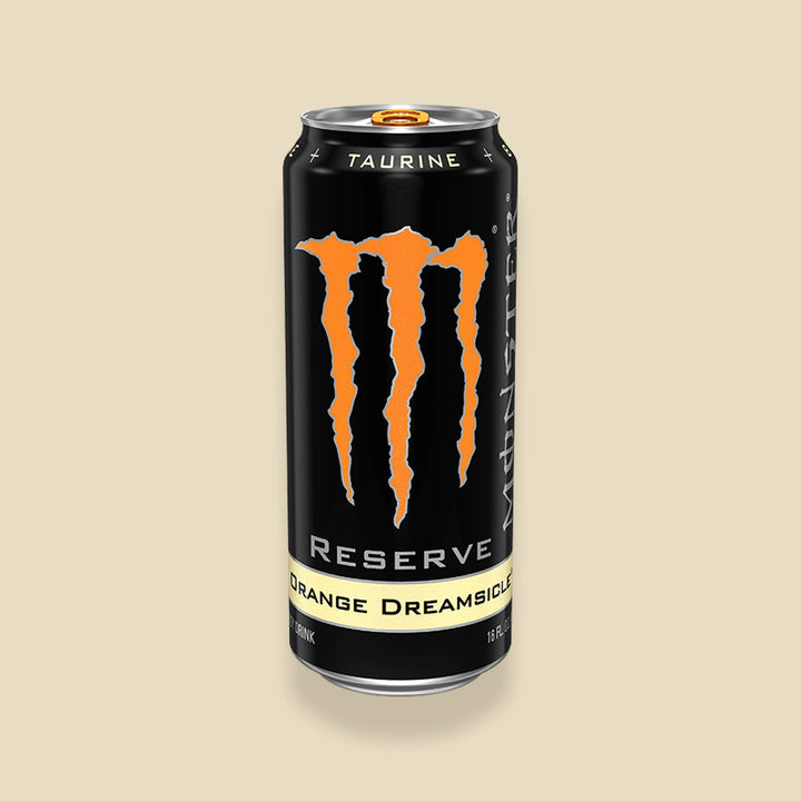 Canette 473 ml Monster Reserve Orange Dreamsicle — energy drink orange-vanille importé USA — Lollipop Korner