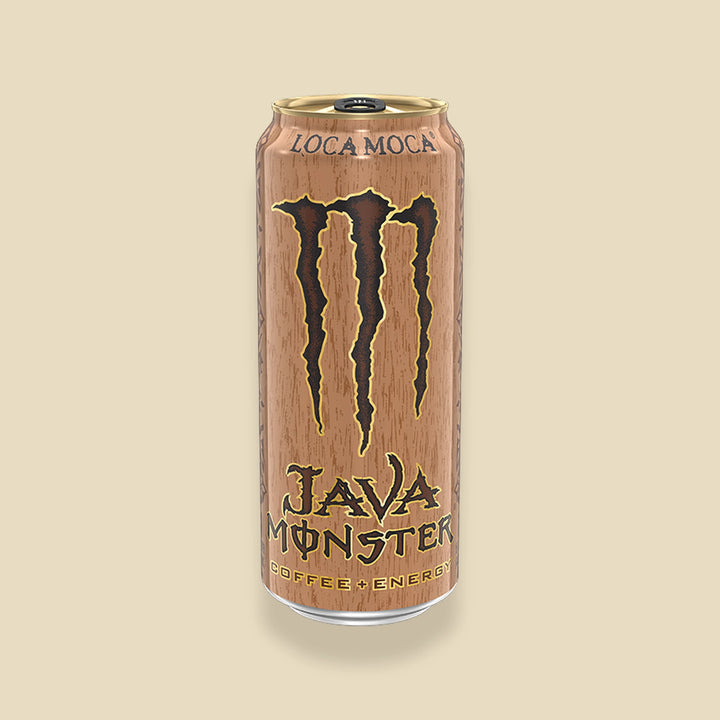 Canette 444 ml Monster Java Loca Moca — café moka énergisant importé USA — Lollipop Korner