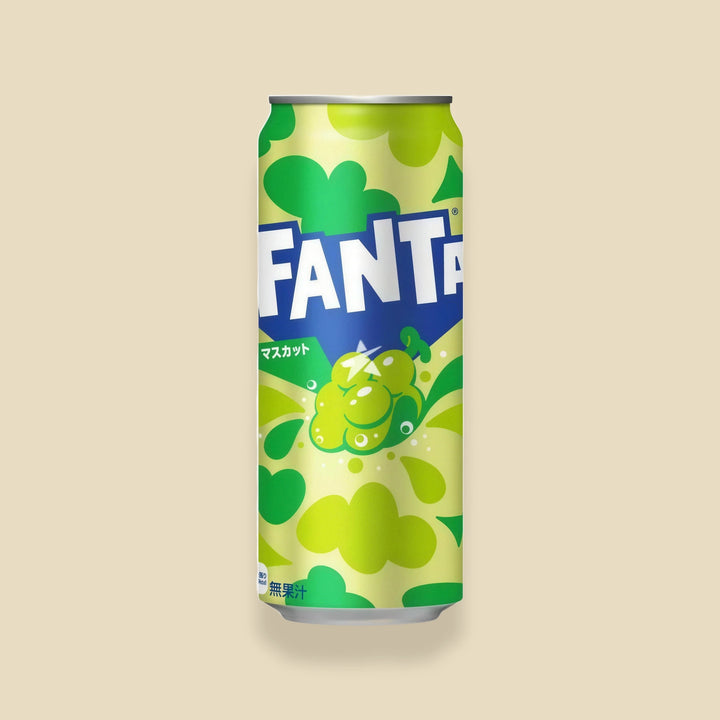 Fanta Shine Muscat 500 ml, canette japonaise au raisin muscat