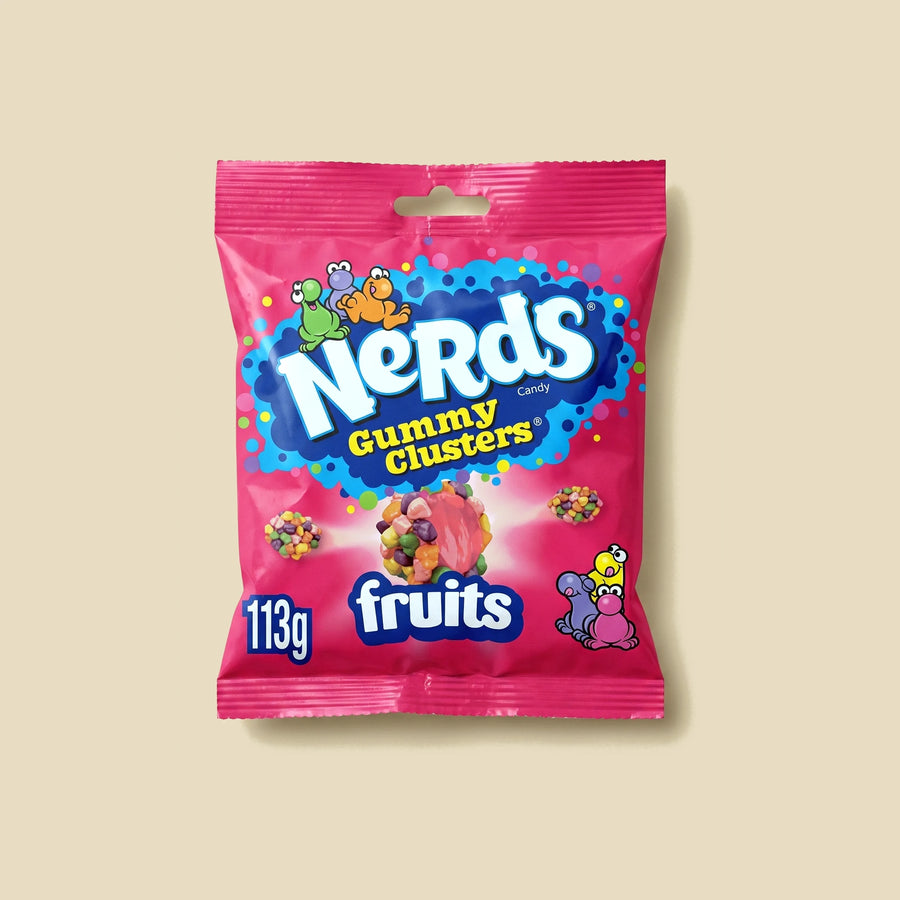 Sachet 113g Nerds Gummy Clusters Fruits — bonbons américains — Lollipop Korner