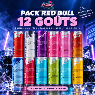 Pack Red Bull 12 goûts – Le coffret des éditions (12 × 250 ml)